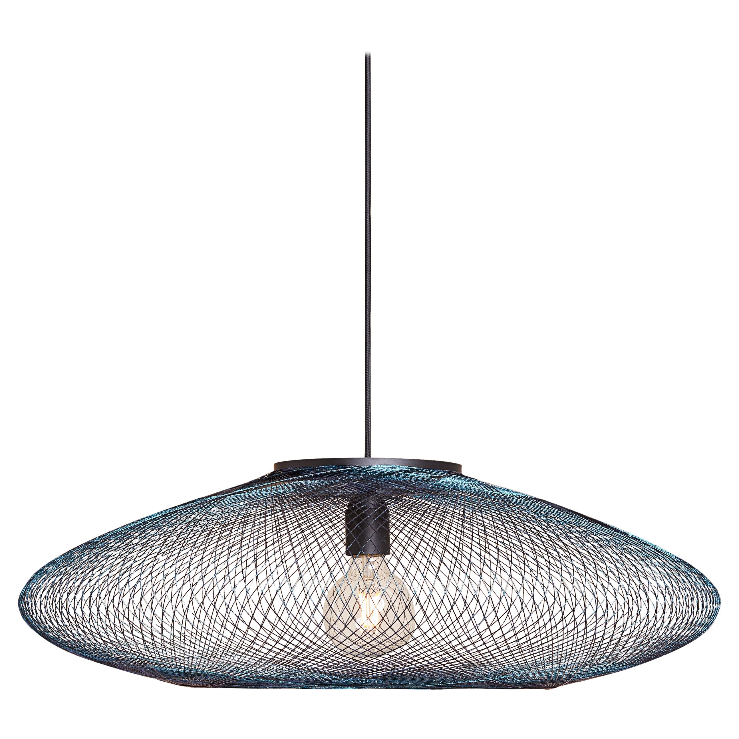 Large Iridescent UFO Pendant Lamp by Atelier Robotiq