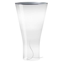 Grande lampe de table en verre soufflé 'Soffio' à intensité variable en blanc pour Foscarini