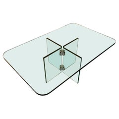 Late 20th Century Glass Coffee Table by Leon Rosen for Pace Collection