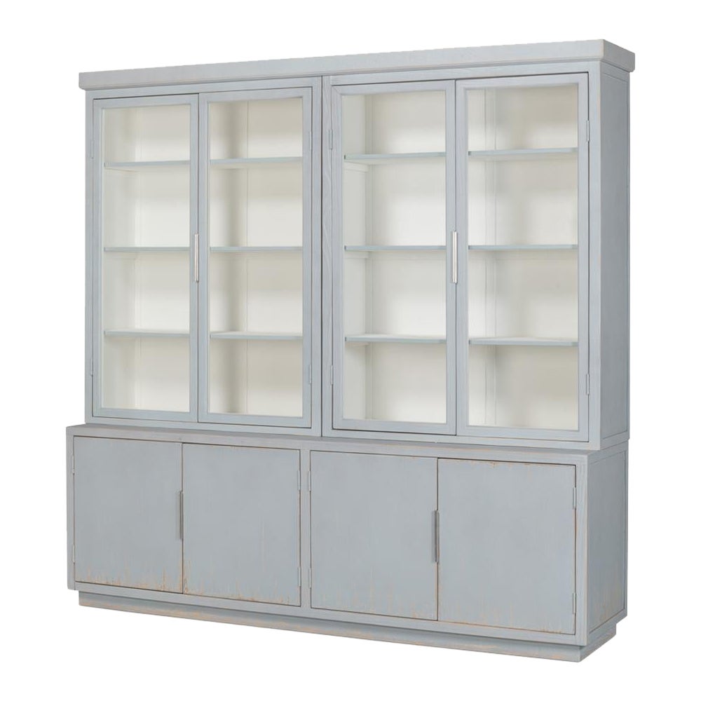 Eros Blue Display Bookcase For Sale