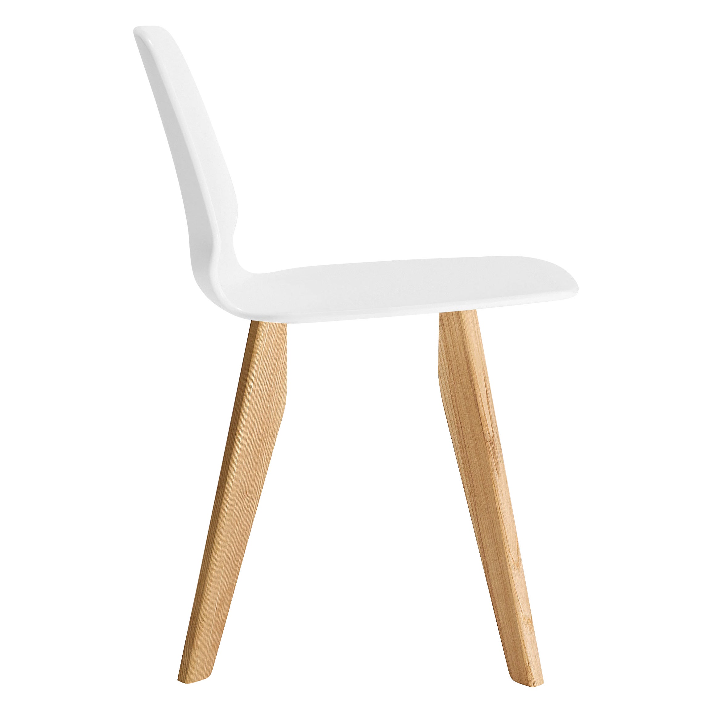 Alias 561 Selinunte Chair in White Seat with Oak Frame by Alfredo Häberli For Sale