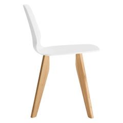 Alias 561 Selinunte Chair in White Seat with Oak Frame by Alfredo Häberli