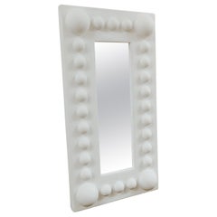 Contemporary "Lucille Floor Mirror" by Brent Warr Wood White Custom Colors