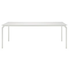 Alias Large 632 TEC 1000 Table in White with Lacquered Aluminum Frame