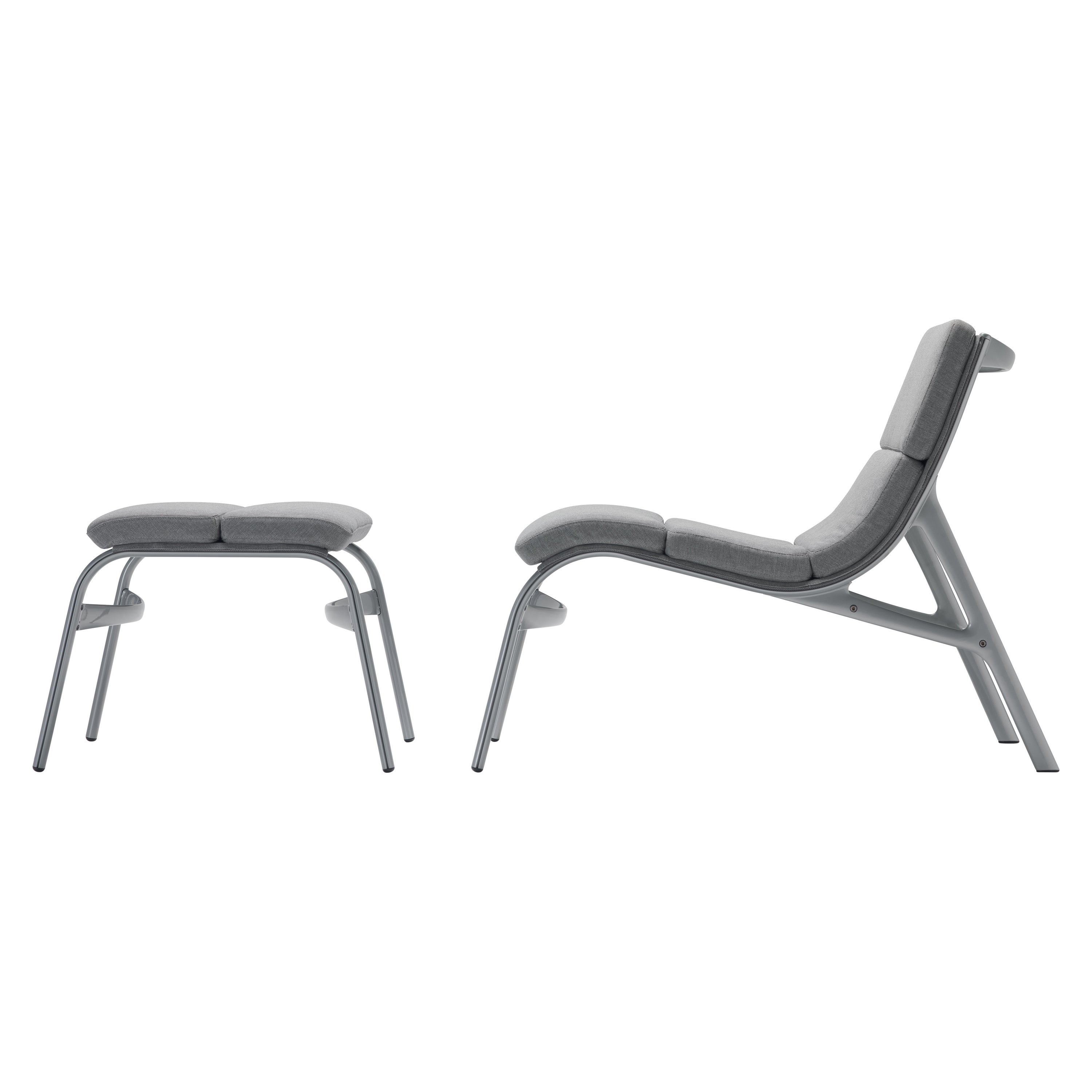 Alias 462/464 Outdoor Armframe Soft & Feetframe in Grey with Sand Lacquered For Sale