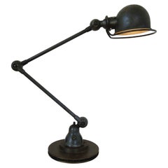 Jean Louis Domecq Jielde Vintage-Lampe, grau, 2 Arme, Frankreich
