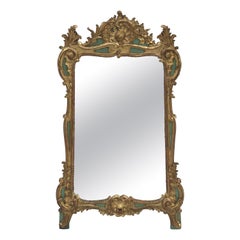 Louis XV Giltwood Mirror Hand Carved Wood