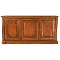 Kindel Furniture Neoclassical Cherry and Gold Gilt Sideboard Credenza