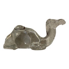 Vintage Glass Baccarat Camel Figurine / Paperweight
