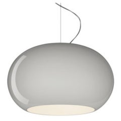 Rodolfo Dordoni ‘Buds 2’ Handblown Glass LED Pendant Lamp in Grey for Foscarini