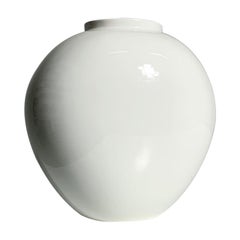 Vase en porcelaine en forme de cœur Trude Petri de KPM Berlin, design Bauhaus, années 1930