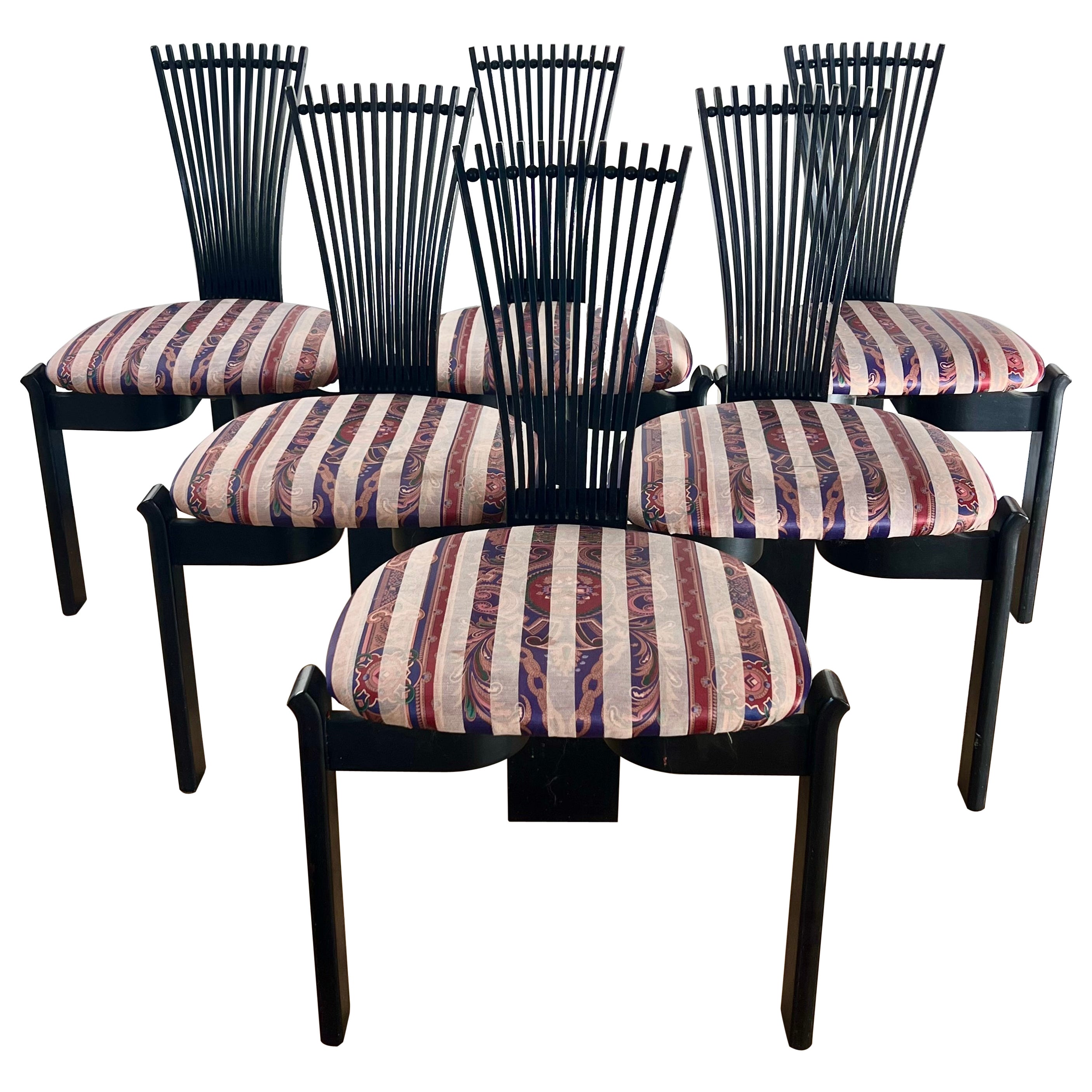 Danish Modern Set of 6 Torstein Nilsen for Westnofa Dining Chairs, 1970s