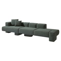 Cusco 3P Carpanese Home Italia Upholstered Modular Sofa Modern 21st Century