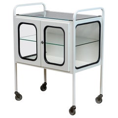 Vintage Iron Medical Trolley, 1970s