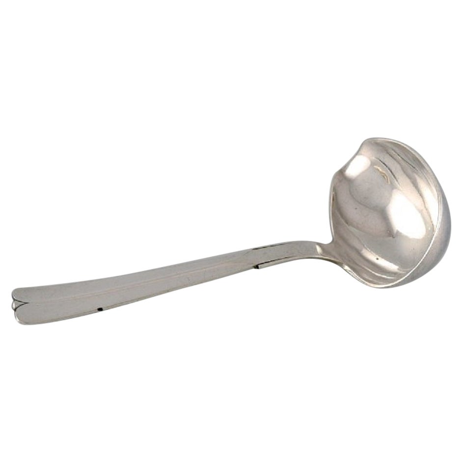 Hans Hansen Silverware No. 7. Art Deco Sauce Spoon in Sterling Silver, 1930s For Sale