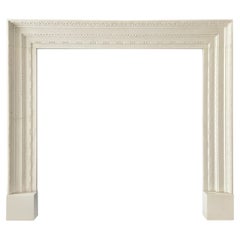 White Marble Georgian Style Reclaimed Fireplace