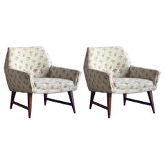 1960s Scandinavian Mid-Century Modern Chairs, a Pair