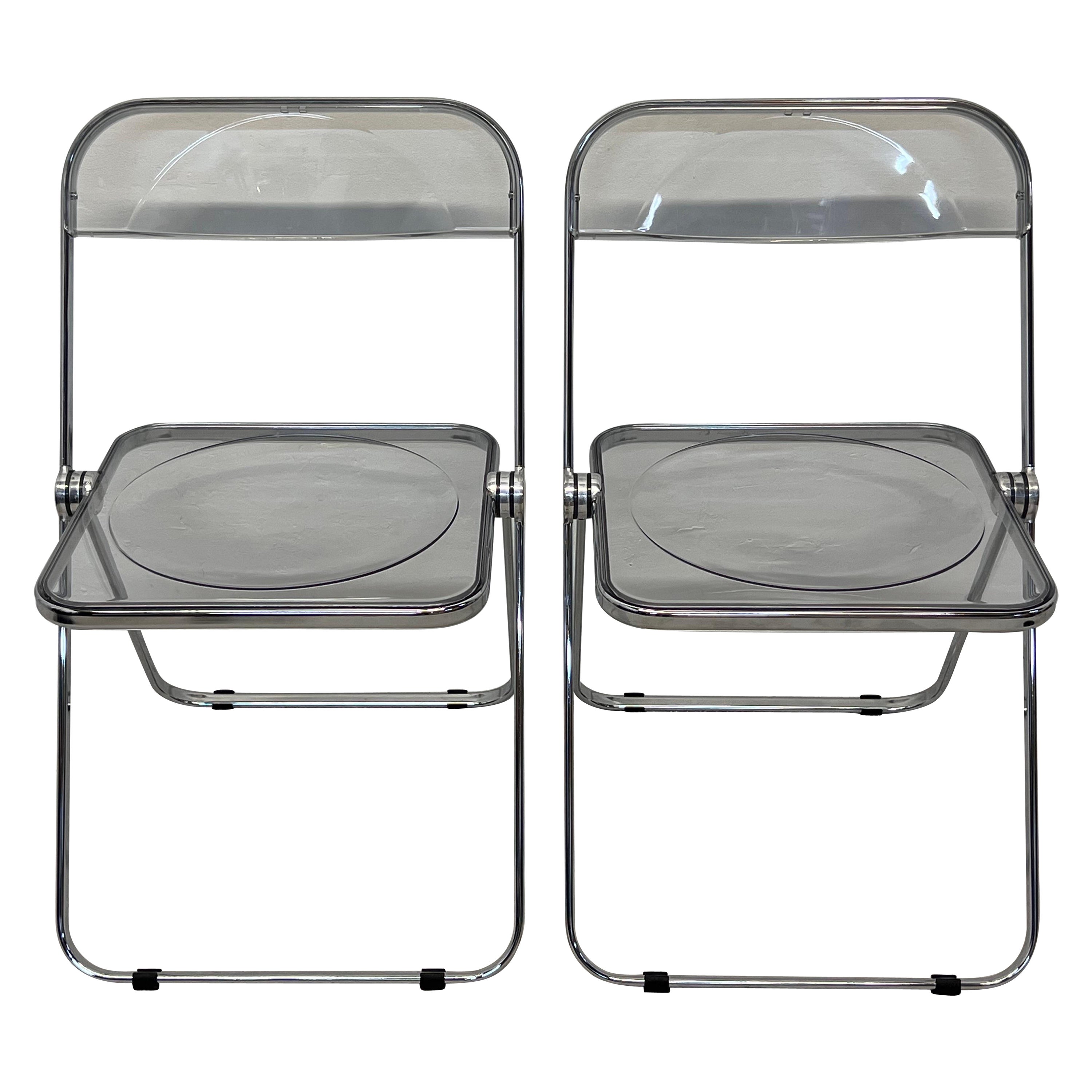 Giancarlo Piretti Plia Folding Chairs for Castelli - set of Two