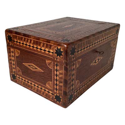 Early 19th Century Faux Tortoise Shell Inlaid Box For Sale at 1stDibs ...