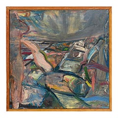 Vintage Warren Fischer Abstract Painting