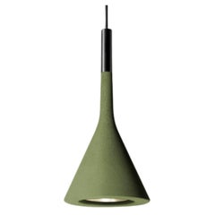 Lucidi & Pevere ‘Aplomb’ Concrete Pendant Lamp in Green for Foscarini