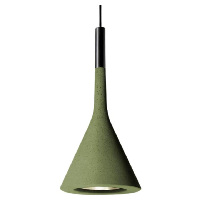 Lucidi and Pevere 'Aplomb' Concrete Pendant Lamp in Yellow for Foscarini  For Sale at 1stDibs