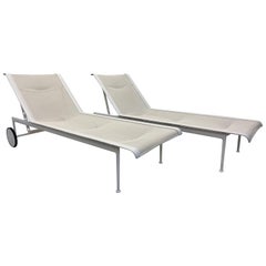 Richard Schultz 1966 Adjustable Outdoor Chaise Lounges for Knoll - a Pair