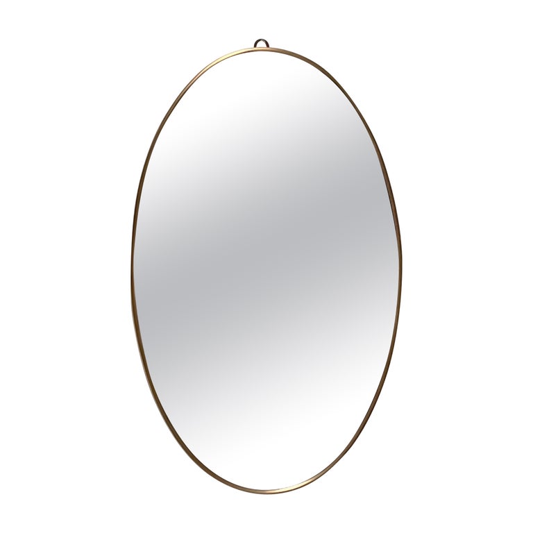 Miroir Italien Design Ondulé En Laiton Doré - Style Antique Pour Salle De Bain, Salon, Entrée