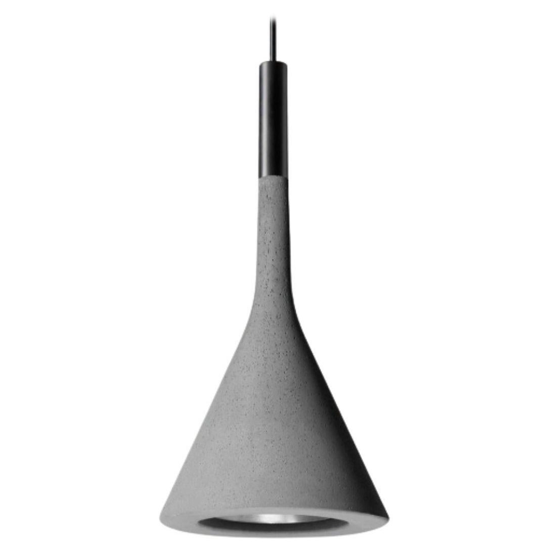 Lucidi & Pevere ‘Aplomb’ Concrete Pendant Lamp in Grey for Foscarini For Sale