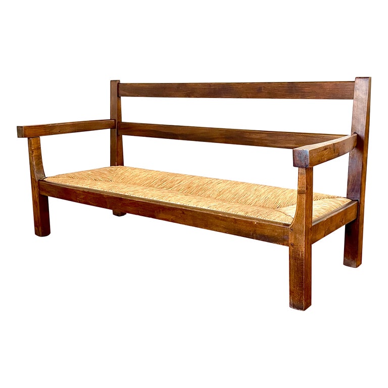 French Walnut Bench For Sale at 1stDibs