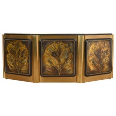 Bernhard Rohne für Mastercraft Acid Etched Messing „Tree of Life“ Sideboard