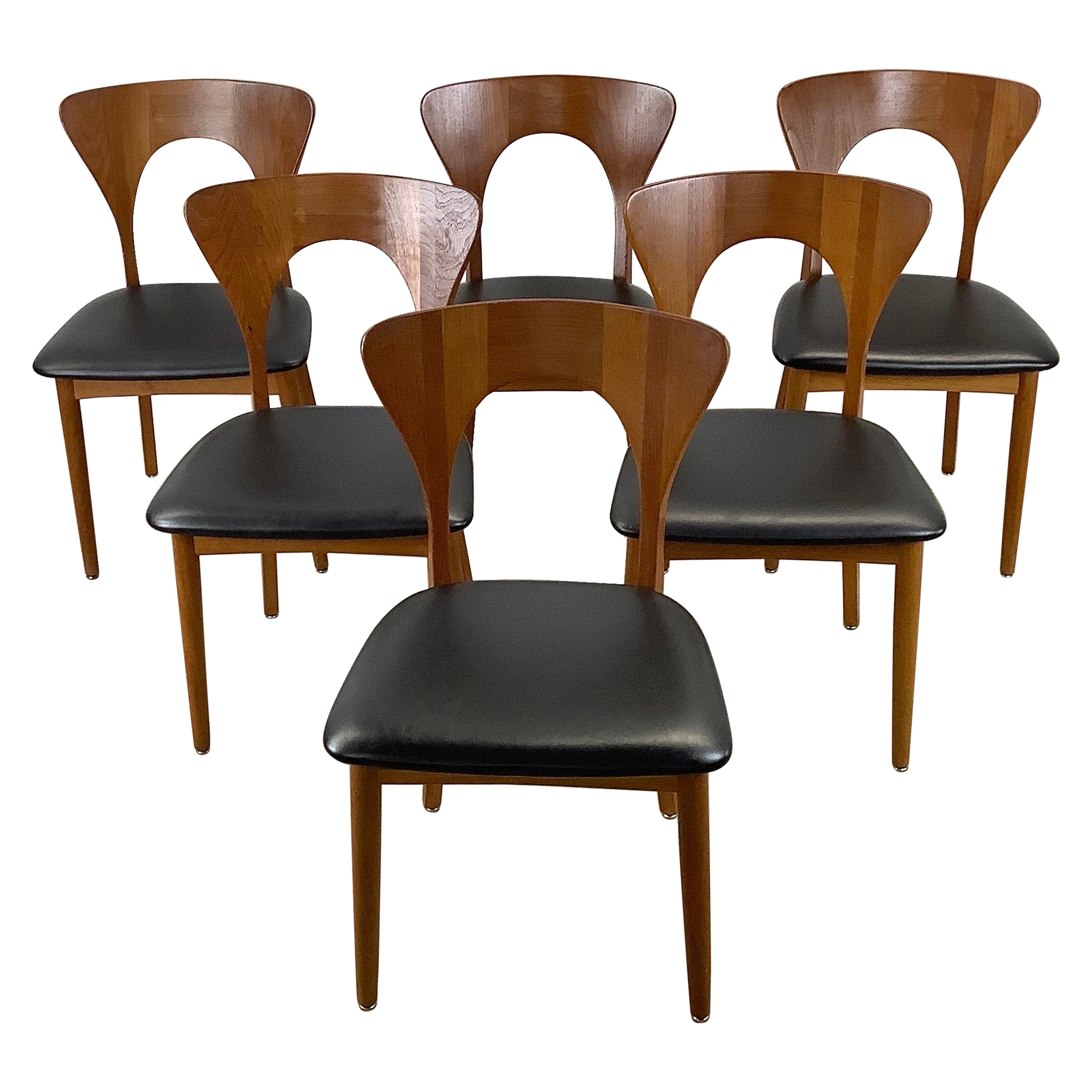 Niels Koefoed "Peter" Dining Chairs for Koefoed Hornslet, Set of Six