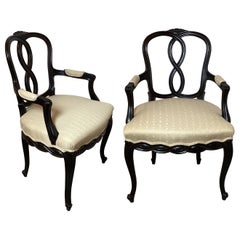 Pair Of Hollywood Regency Style Armchairs