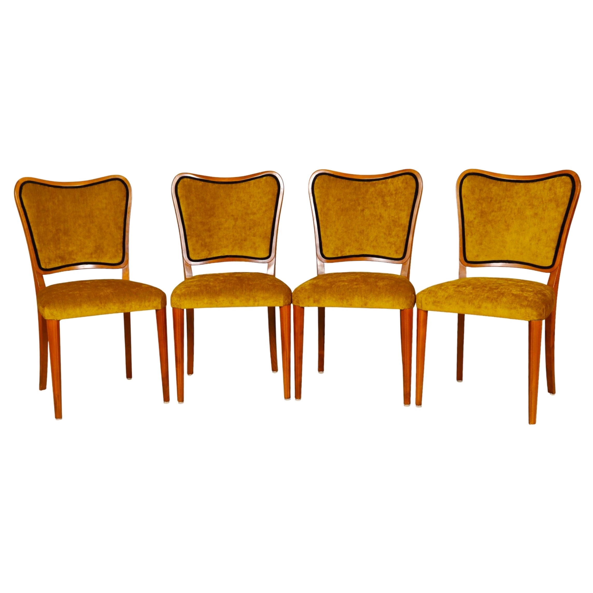 Set of 4 Danish Mid-Century Modern Dining Chairs