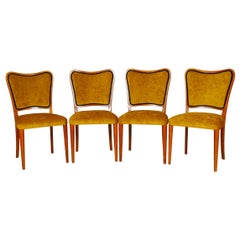 Ensemble de 4 chaises à manger danoises modernes du milieu du siècle dernier