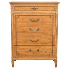 Henredon French Regency Louis XVI Walnut Highboy Dresser