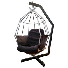 Iconica sedia scandinava di metà secolo, "Parrot Chair" / Pepegojan, Svezia anni '70