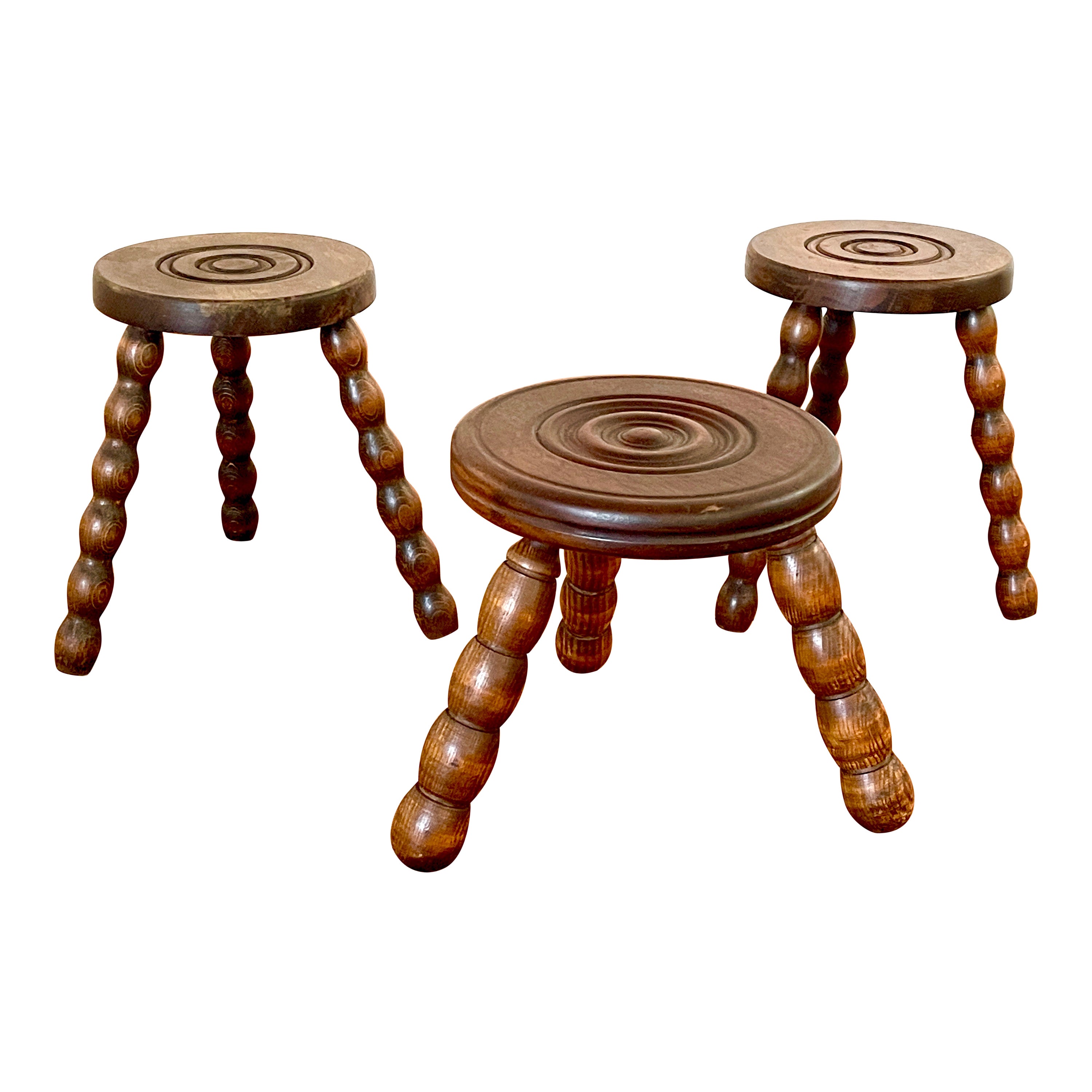 French Carved Stools 
