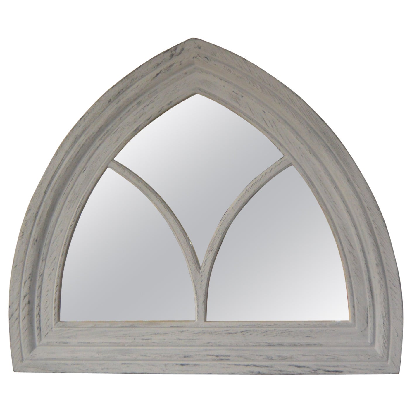 American Mid 19th Century Gothic Revival  Peaked Window Frame Now with Mirrors For Sale