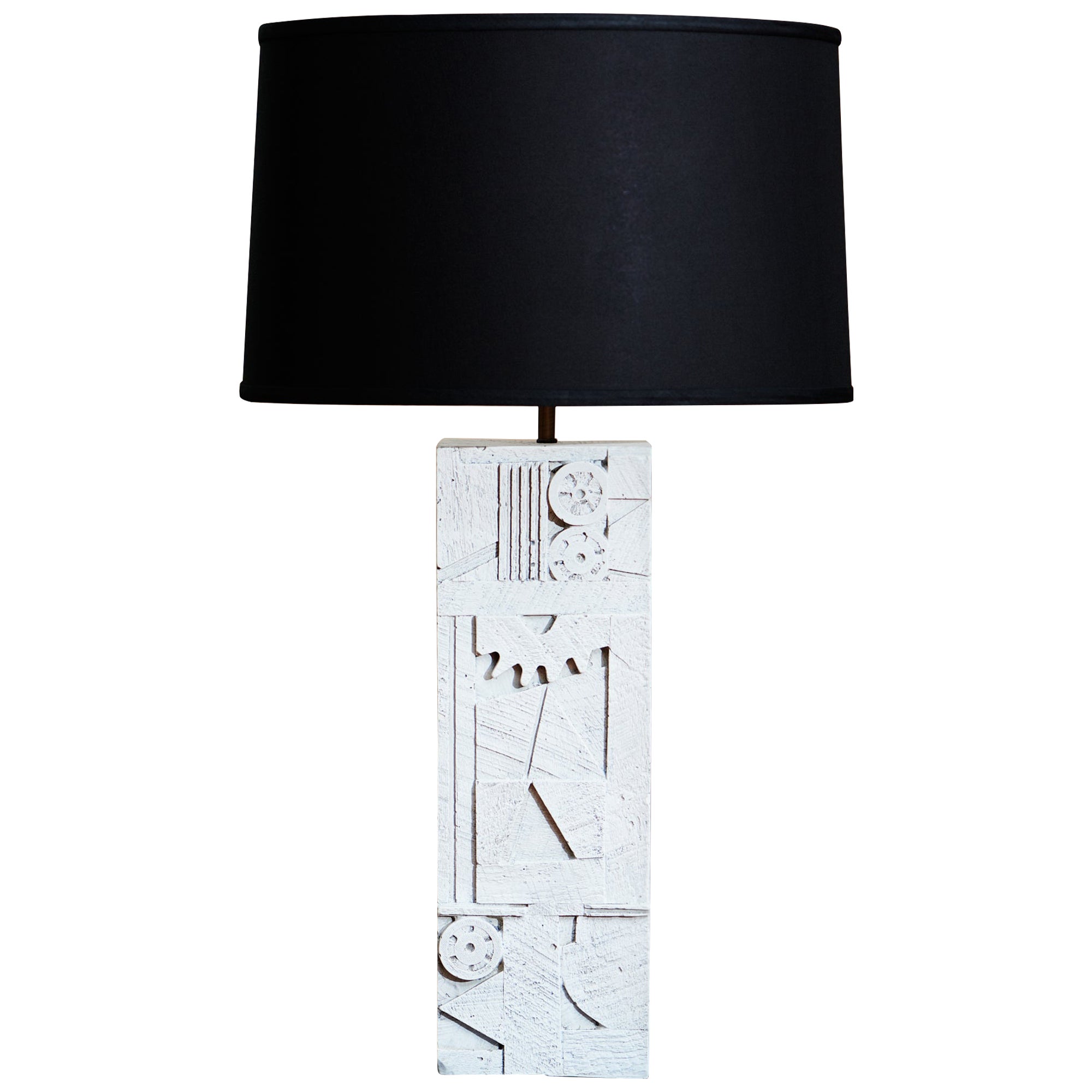 Modern White Table Lamps by Dan Schneider For Sale