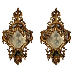 Pair of Late 18th Century Italian Mirrors of Good Size
