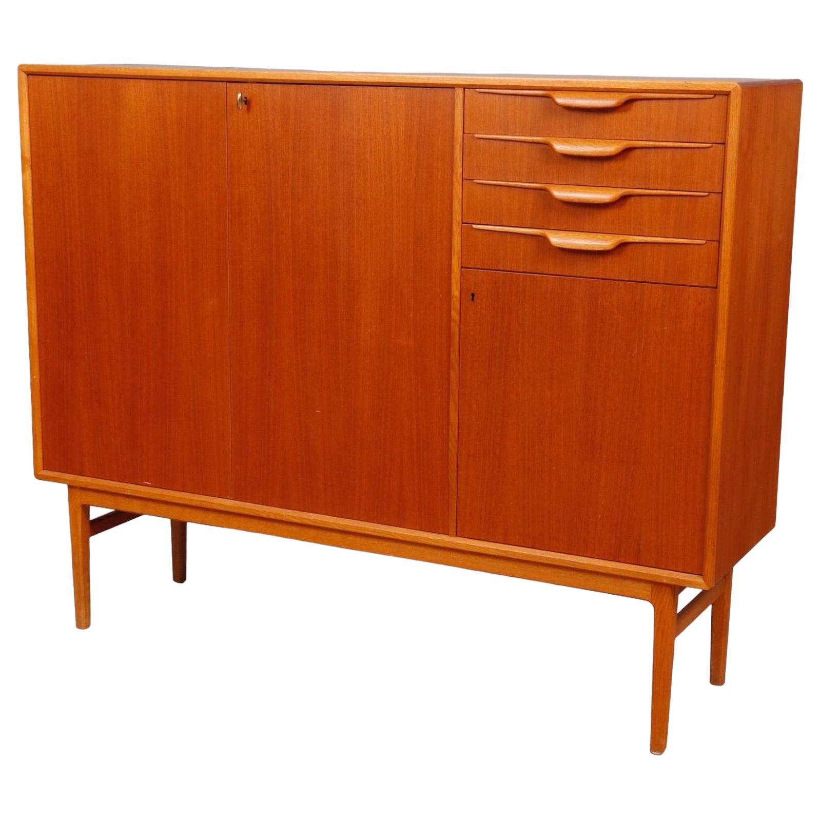 Swedish Modern Teak Bedroom Dresser Set and Desk by Bertil Fridhagen