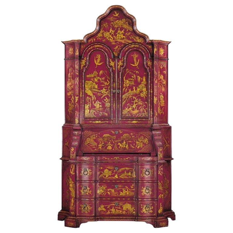 Hand Painted Italian Secretaire Inspired by XVIII Century Chinoiserie ...