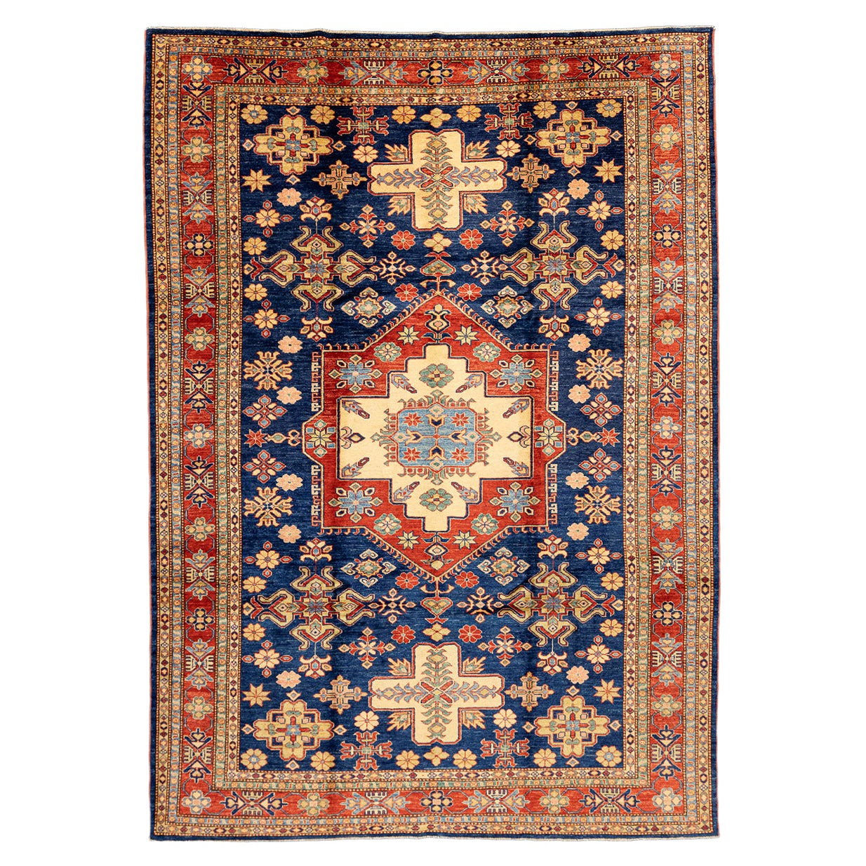 21st Century Contemporary Teal, Blue Overdyed Pakistani Rug For Sale at ...