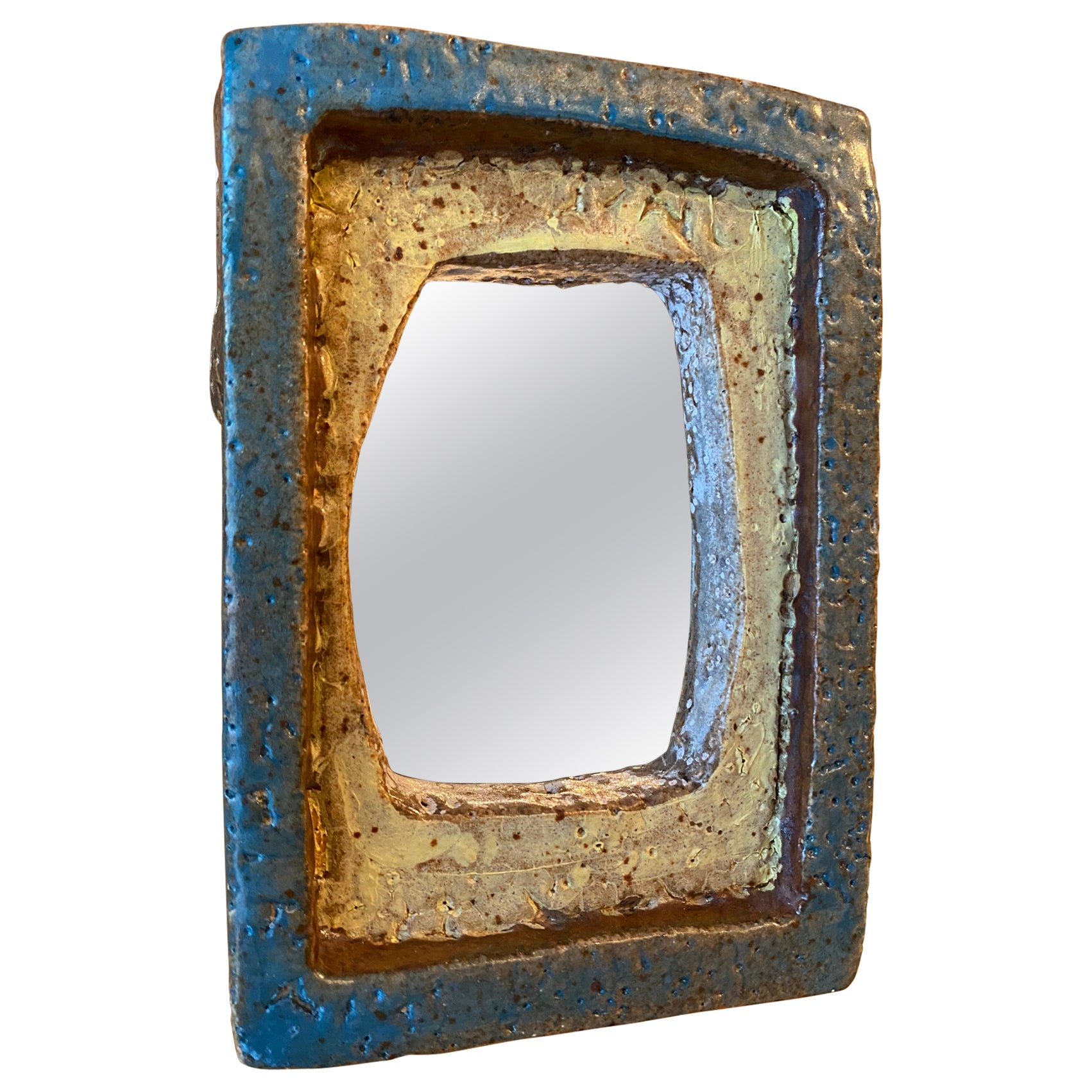 Les Argonautes Ceramic Mirror, France, 1960s