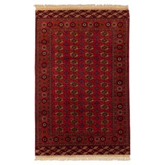 Tapis Bukhara rouge vintage couleur vintage