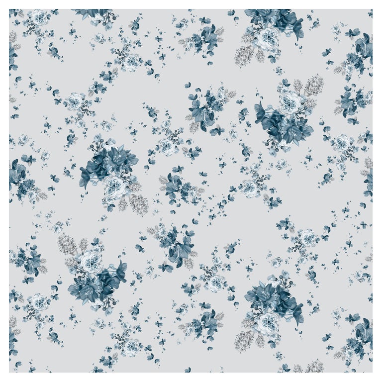 Rose Floral Wallpaper For Sale at 1stDibs