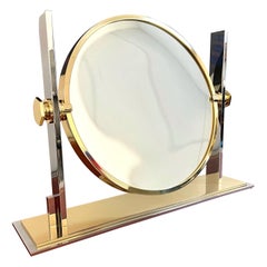 Karl Springer Large Swivel Magnifying Round Mirror