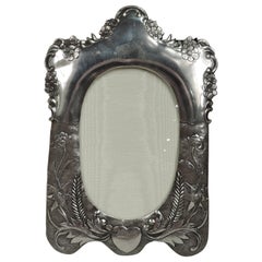 Antique Chinese Export Silver Picture Frame