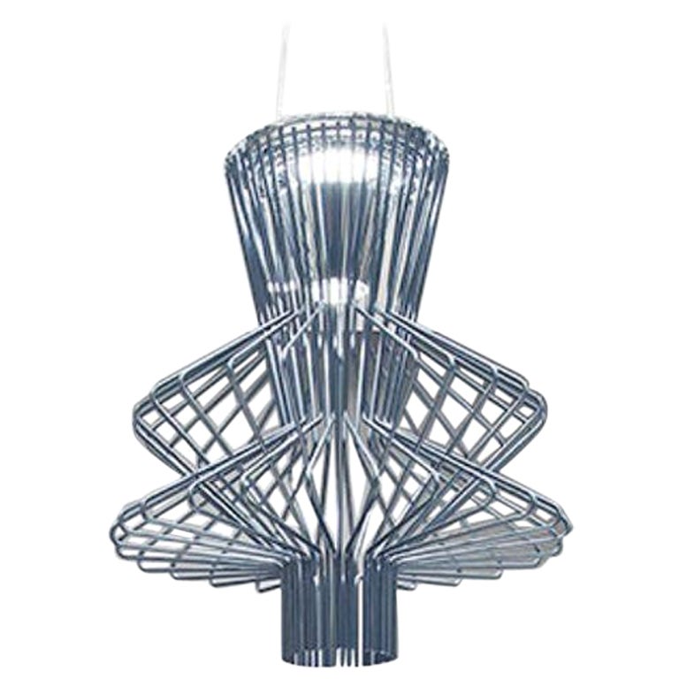 Atelier Oi ‘Allegro Ritmico’ Led Chandelier Lamp in Graphite for Foscarini